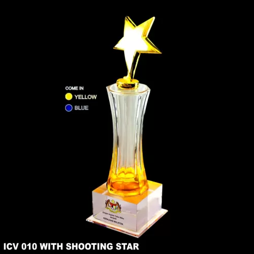 Fusion Crystal Award - ICV 010 with Shooting Star