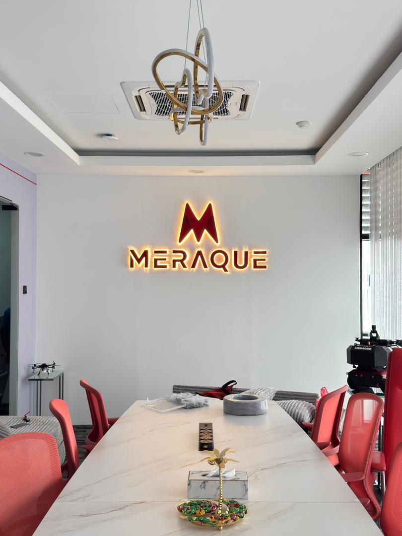 MERAQUE - 3D LED BACKLIT INDOOR SIGNBOARD AT PUCHONG, SELANGOR