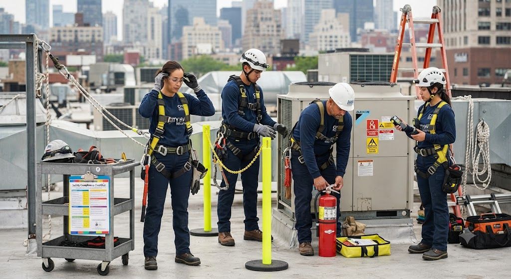 HVAC safety compliance equipment requirements
