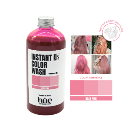 S Hue (Rose Pink) Instant Color Wash Shampoo 500ml