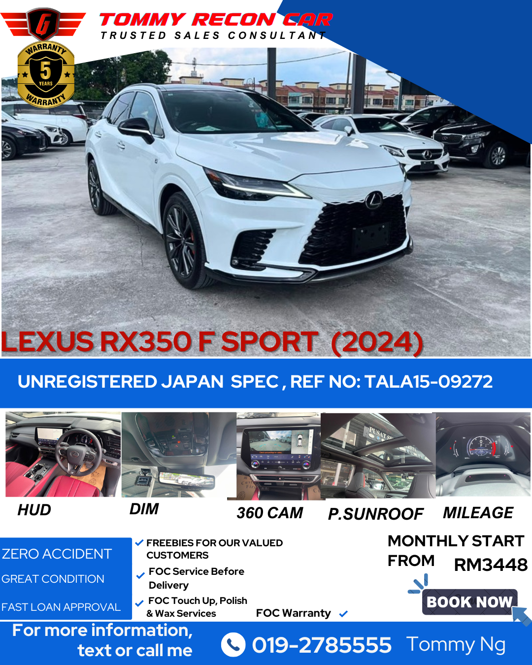 2024 LEXUS RX 350 F SPORT