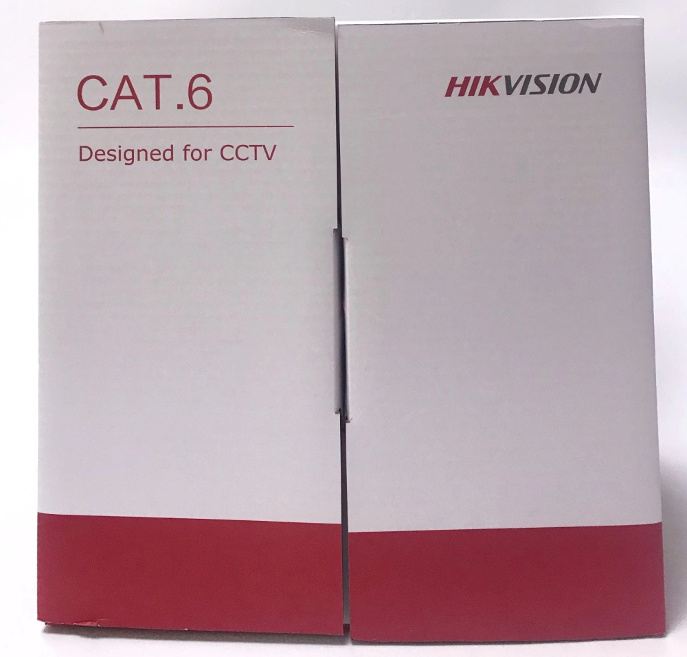 HIKVISION CAT6 Cable - 305 m CAT6 UTP Network Cable (Solid Copper, 0.55 mm, Orange) (DS-1LN6-SC0)