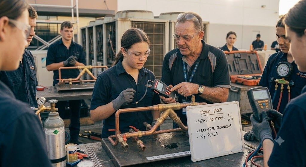 HVAC brazing leak-free technique course