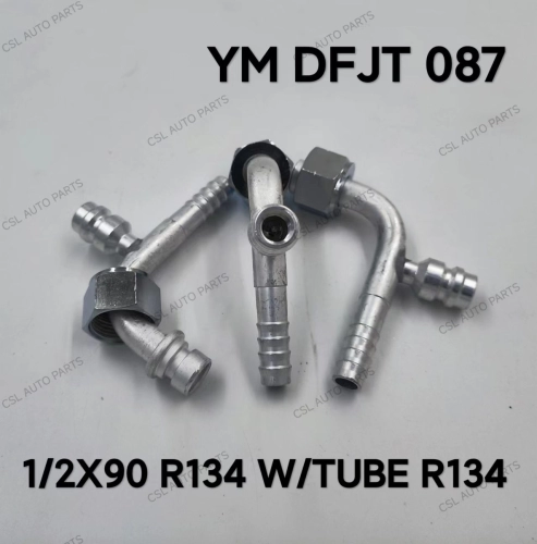YM DFJT 087 1/2 X 90 R134 W/Tube R134 Fitting