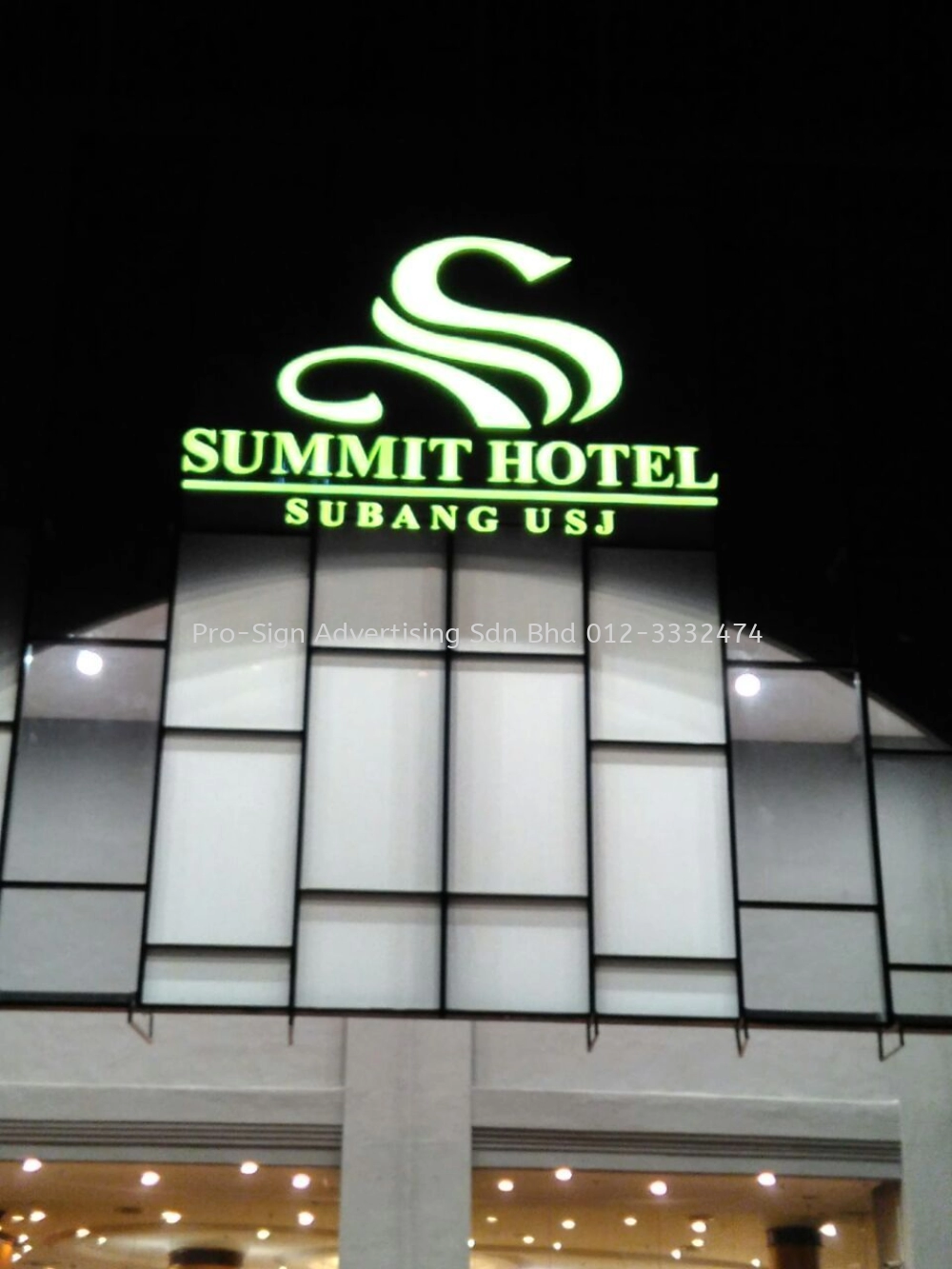 3D ALUMINUM SIGNAGE LED FRONTLIT (THE SUMMIT HOTEL, SUBANG USJ, 2016)