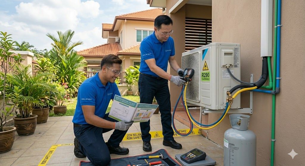 R290 residential HVAC installation