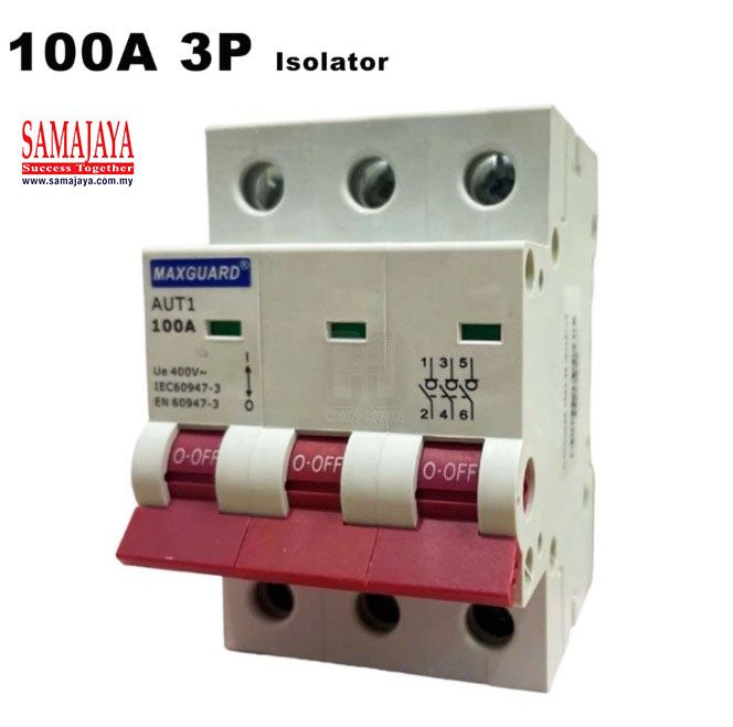 Maxguard 100A 3 Pole Isolator