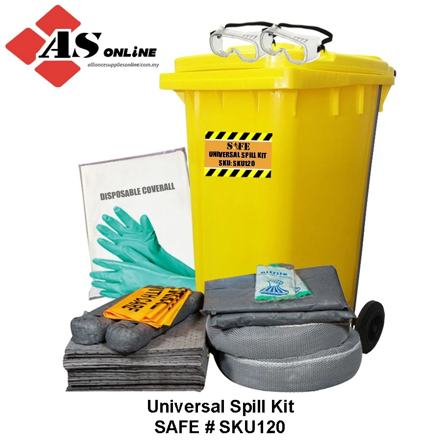 SAFE 120L Universal/general Dispenser Cart Spill Kit / Model: SKU120