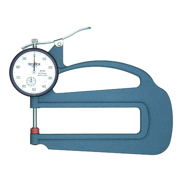 Teclock Dial Thickness Gauge, 10mm/0.01 – SM-114 Series (Insertion Depth 120mm)