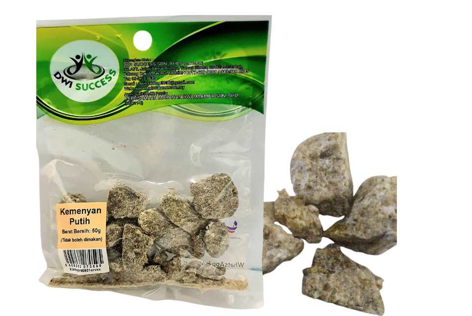 White Frankincense (Non-Food) 50 Grams RM2.75 X 10 Units C.Dwi Makmur