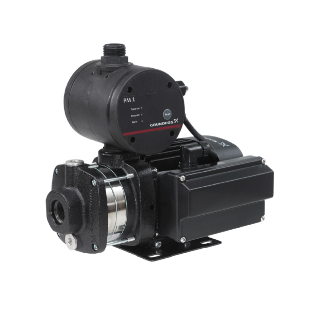 Grundfos CMB3-46 PM1 0.75HP Automatic Booster Water Pump 690W Single Phase | Quiet High Pressure Home Water Pump for 1-3 Bathrooms