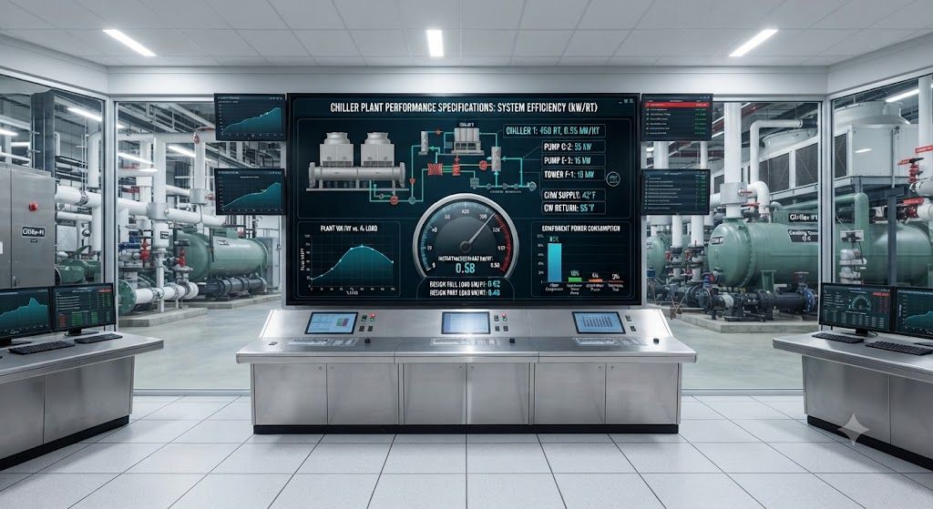 Chiller plant kWRT performance specifications
