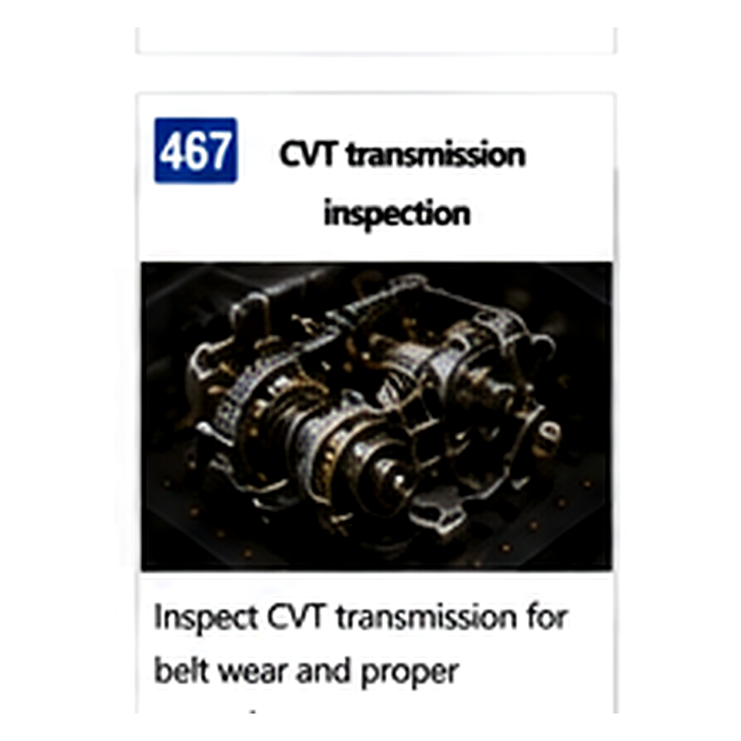 Cvt Transmission Inspection