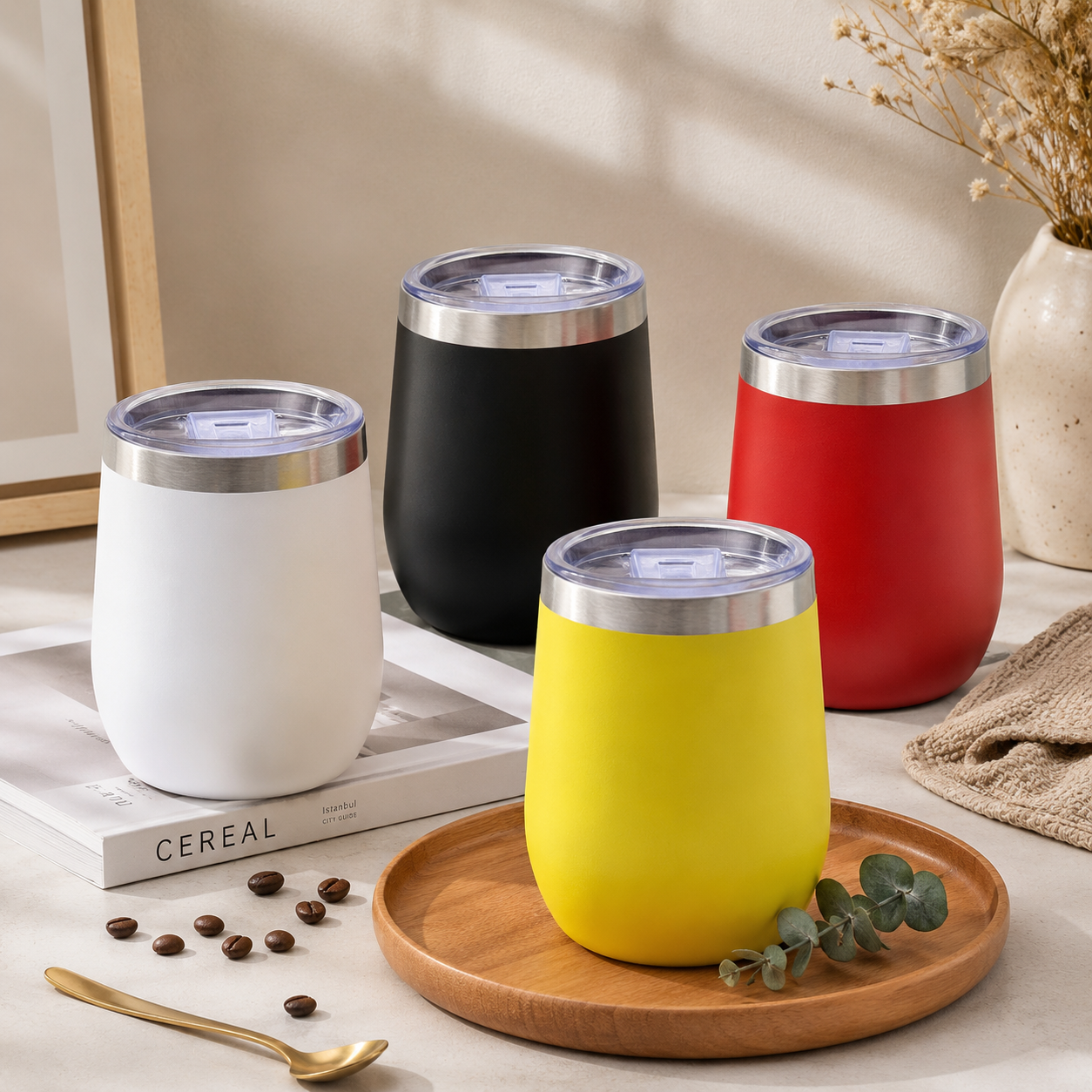 Stylish Thermal Mug with Lid 0166