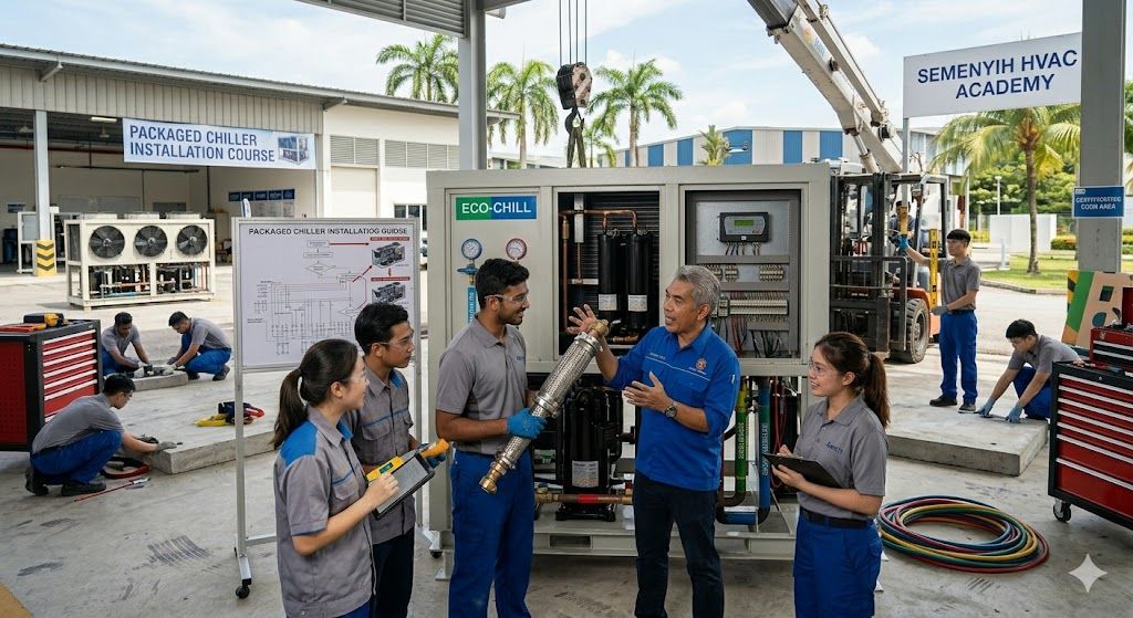 Packaged chiller installation training