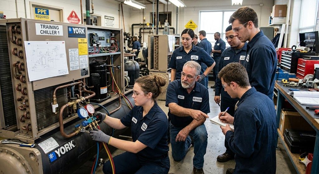 Chiller repair technician training