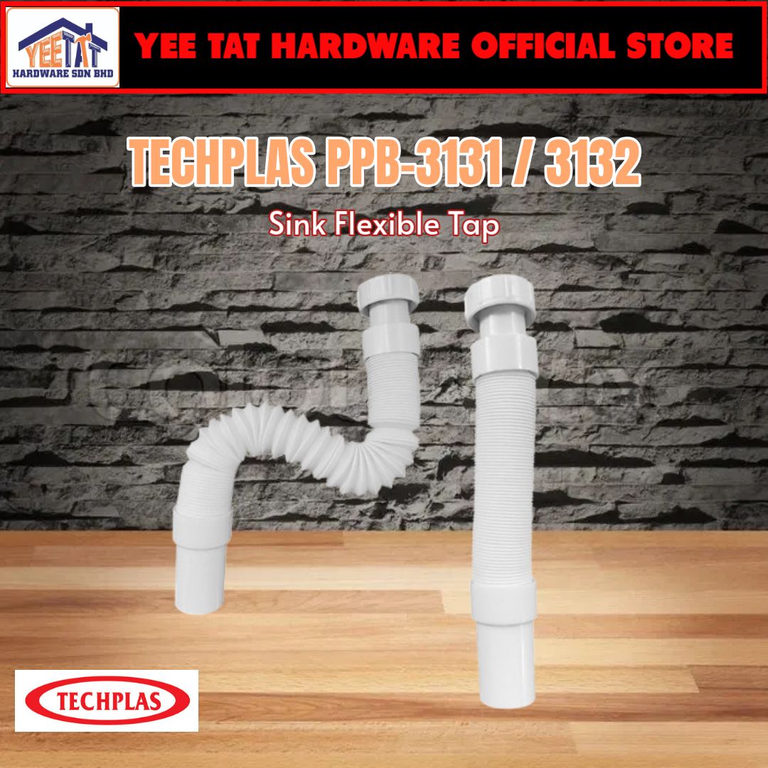 [ TECHPLAS ] PPB-3131 / 3132 BASIN AND SINK FLEXIBLE TRAP