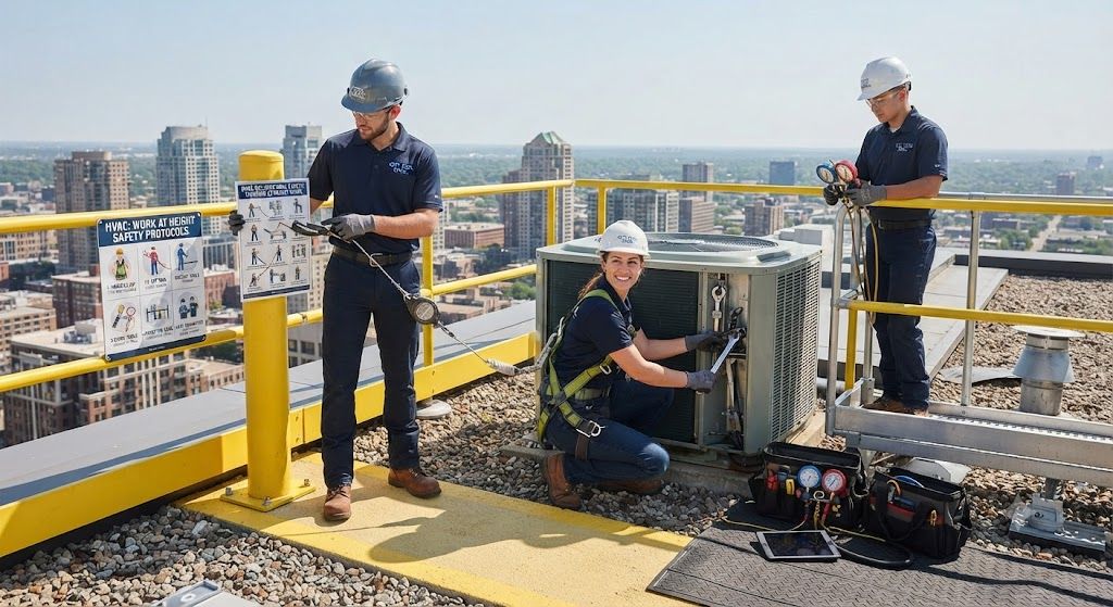 HVAC occupational safety working at height guide