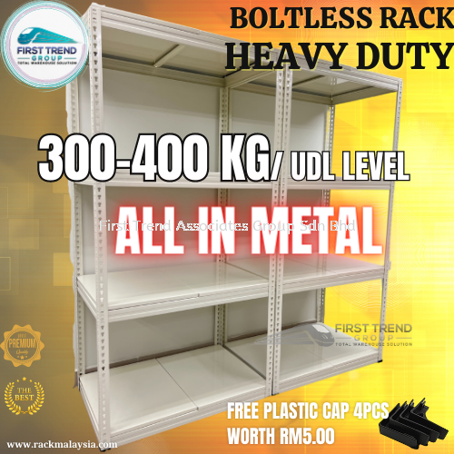 Heavy Duty Boltless Rack With Metal Shelves - Box Type - 4 Levels ...