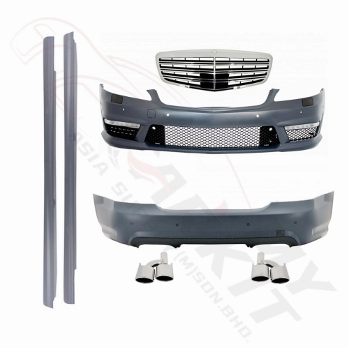 MERCEDES BENZ S CLASS W221 2006 – 2014 CONVERSION S63 BODY KIT BUMPER