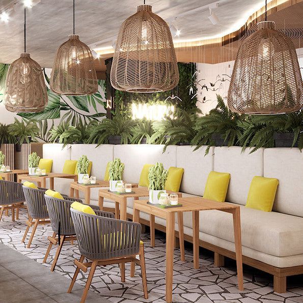 HAN 115 - RATTAN CEILING LAMP