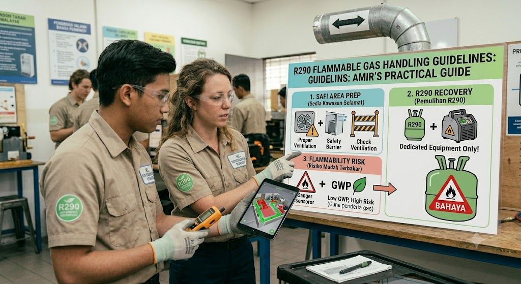 R290 flammable gas handling guideline