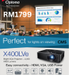 OPTOMA X400LVE PROJECTOR