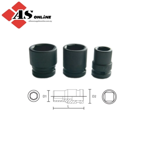 1/2″ Drive Impact Socket (6-point) 23mm / Model: TZ50140023