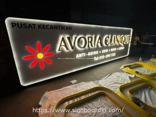 STAINLESS STEEL GOLD 3D LED BACKLIT SIGNAGE