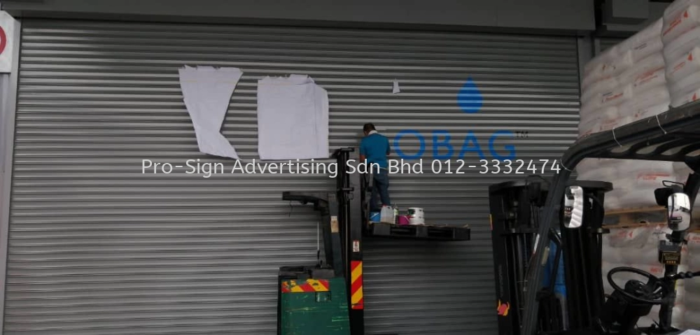 ROLLER SHUTTER HAND PAINTING (ADVENT PACKAGING, KLANG, 2019)