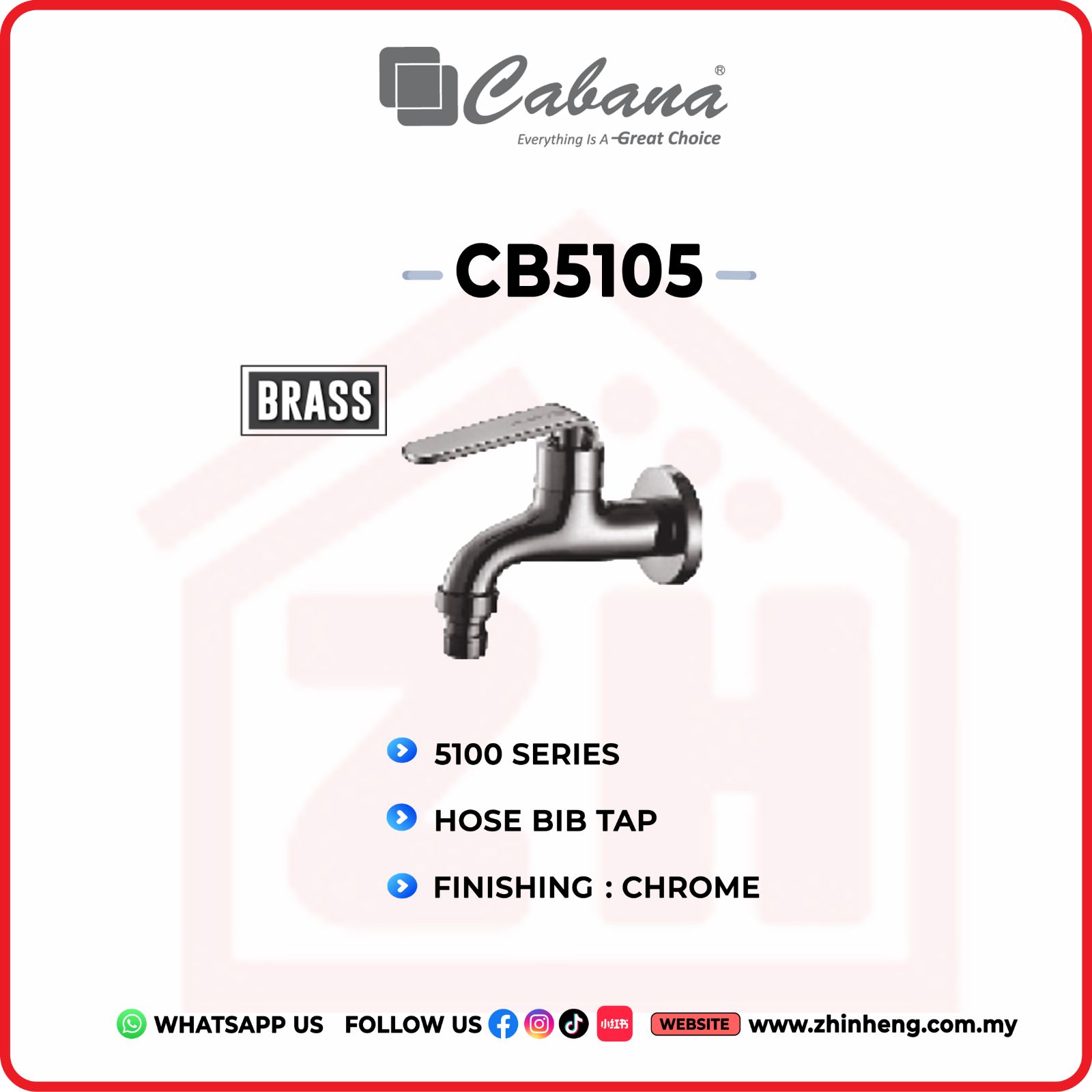 CABANA HOSE BIB TAP  CB5105