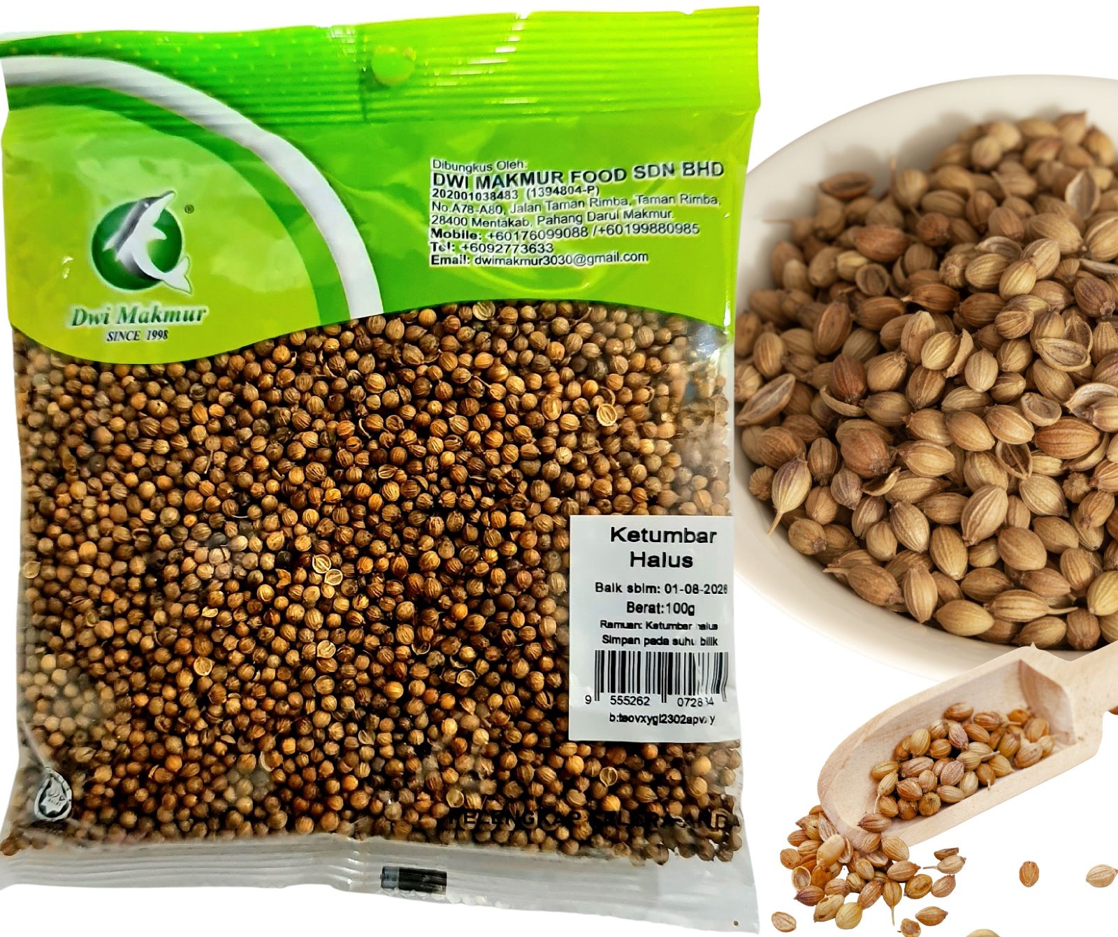 Fine Coriander Powder 100 Grams RM3.50 X 5 Units C.Dwi Makmur