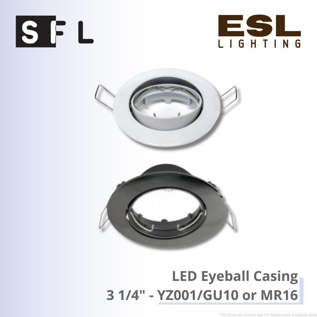 SFL LED Eyeball Casing 3 1/4" - YZ001/GU10 or MR16