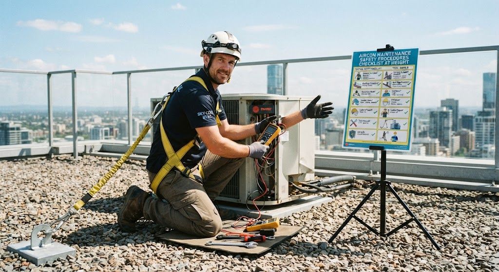 aircon maintenance safety procedures checklist at height