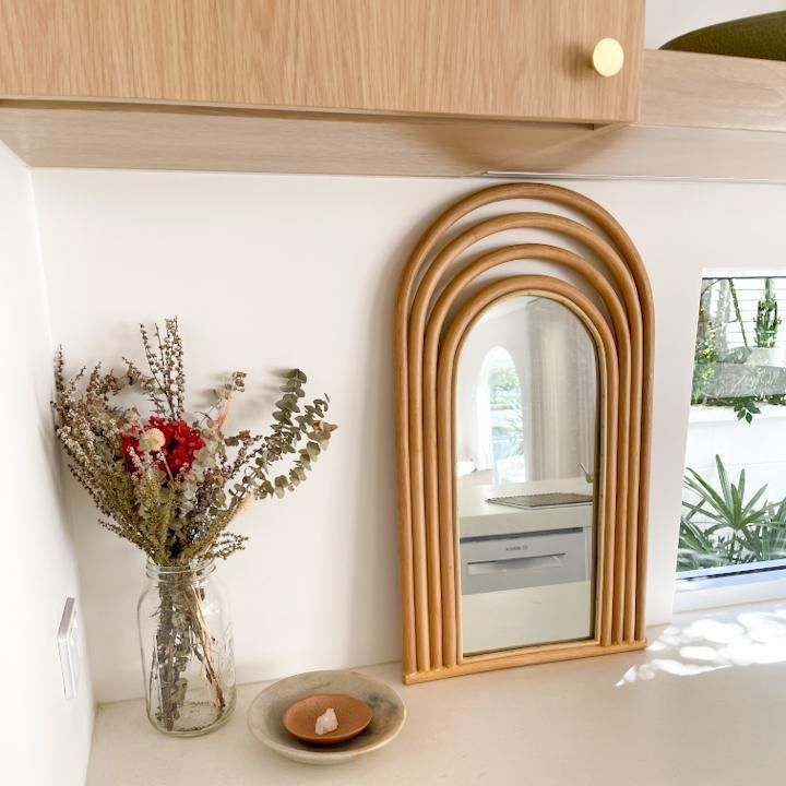 MIR 038 -  RATTAN MIRROR