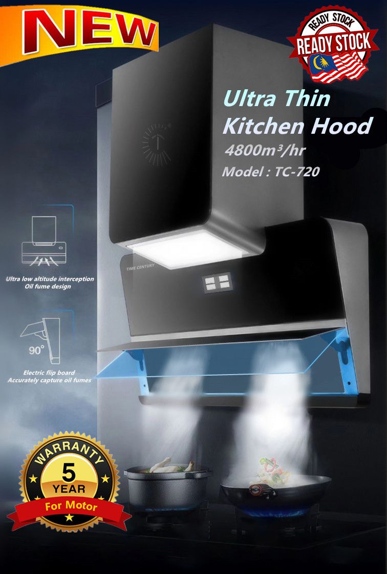 Slim Kitchen Hood 4800m鲁/hr Model: TC-720