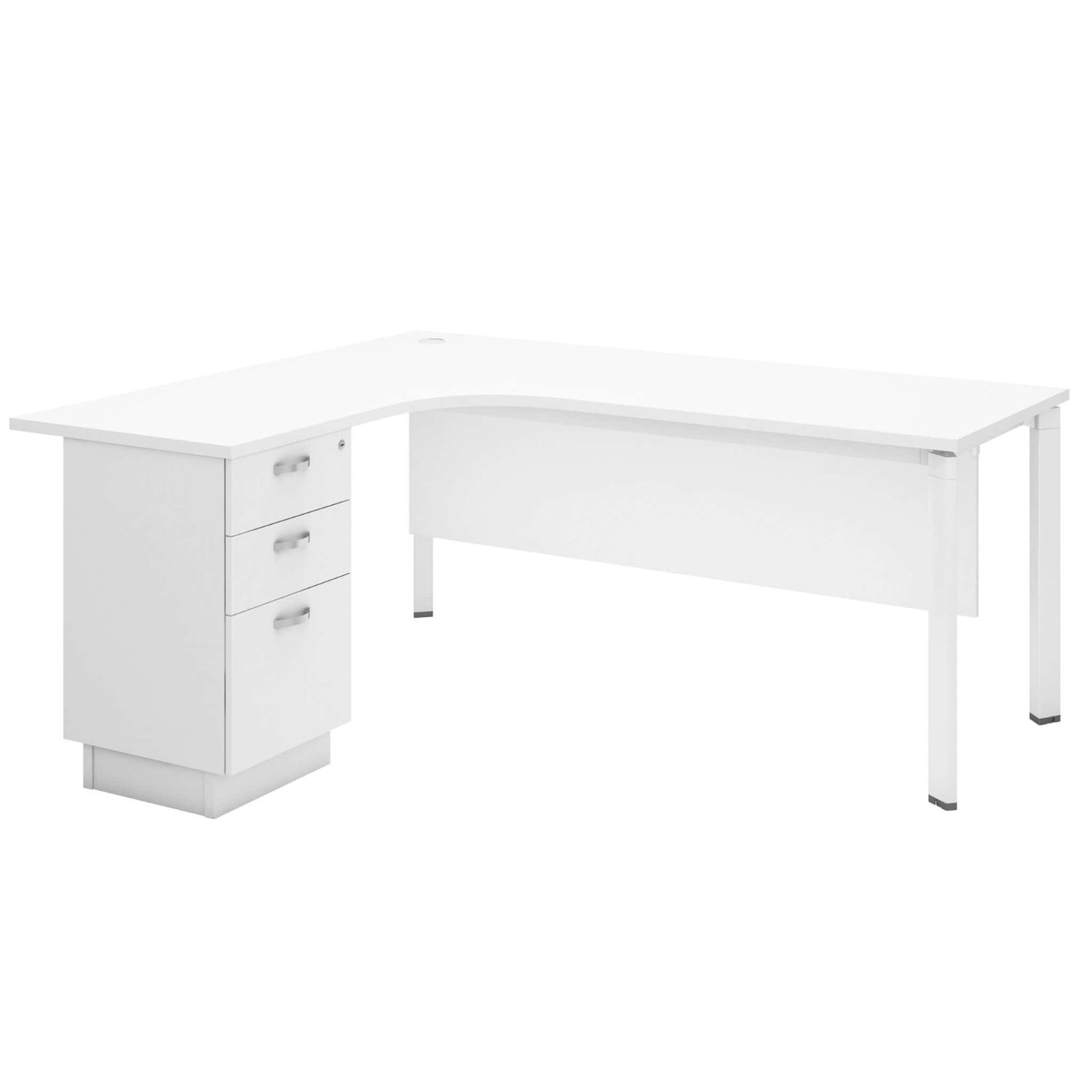 6 ft Modish L Shape Manager Table OFUTWL1815-3D