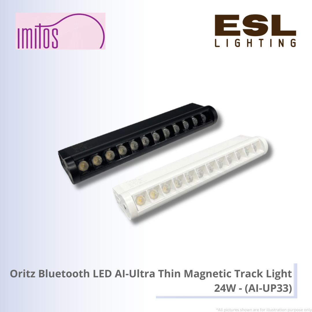 IMITOS Oritz Bluetooth LED AI-Ultra Thin Magnetic Track Light 24W - AI-UP33
