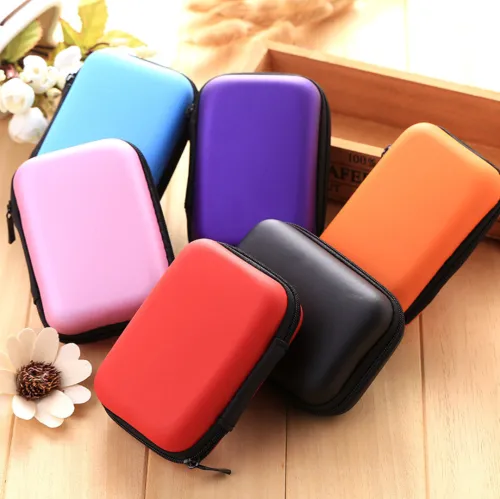 Customized Rectangle Shape Data Cable and Earphone case