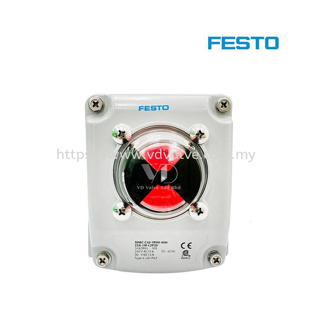 Festo SRBC Series Sensorbox / limit switch box SRBC-CA3-YR90-MW-22A-1W-C2P20 #3482805