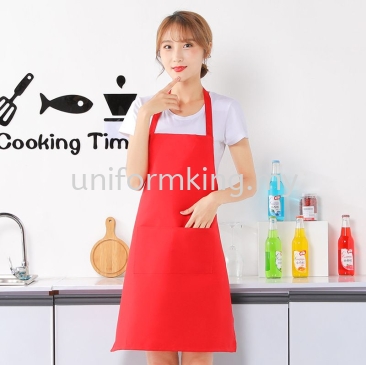 F&B Simple Apron - Red