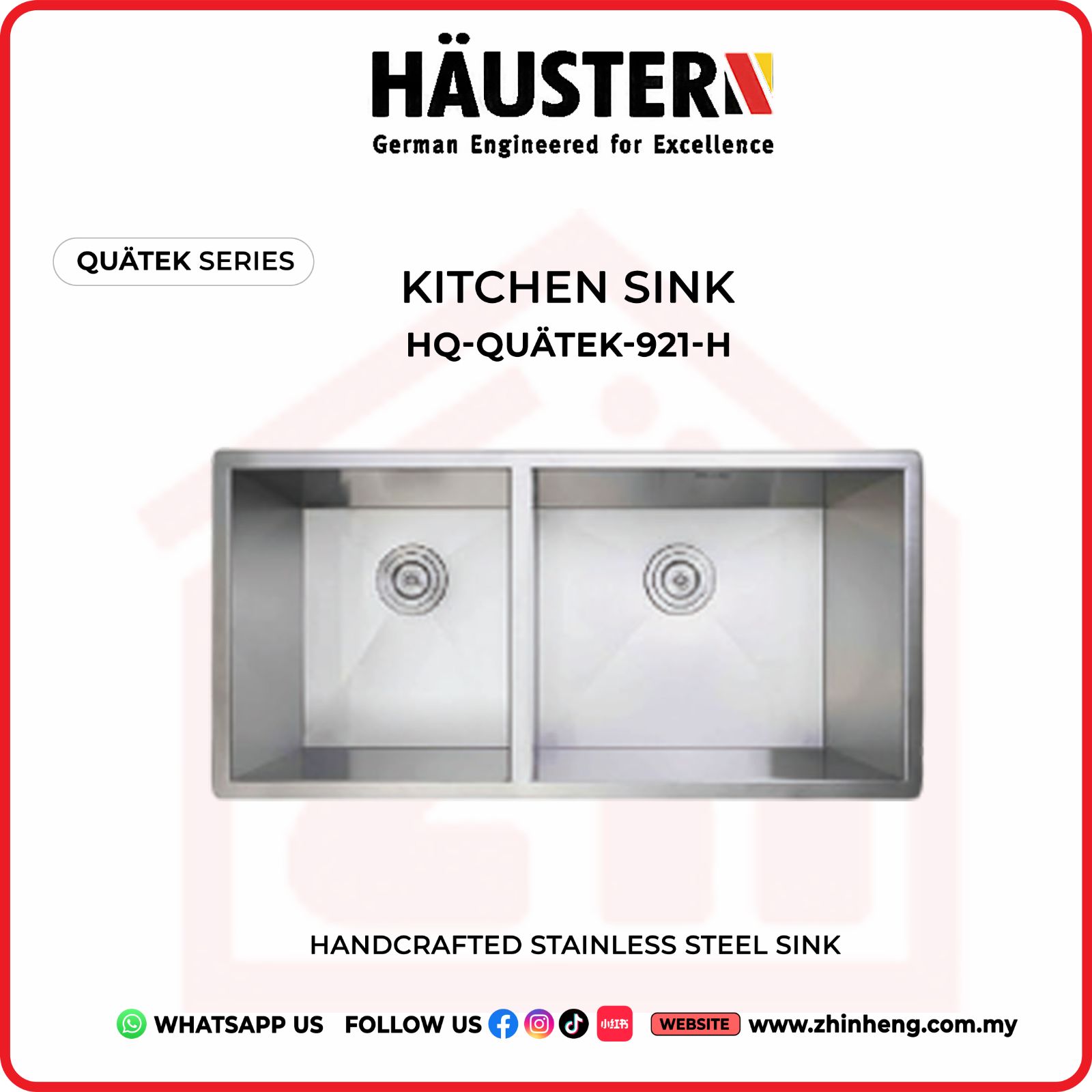 ​​​​​​​HAUSTERN QUATEK KITCHEN SINK HQ-QUATEK-921-H