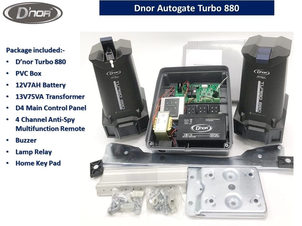 Dnor Autogate Turbo 880 Automation for Swing & Folding Gate