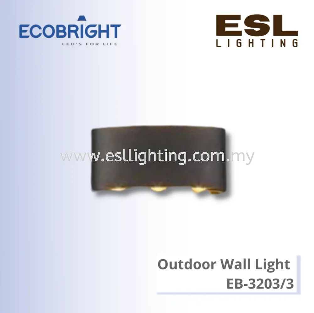 ECOBRIGHT Outdoor Wall Light 1W * 6 - EB - 3203/3 IP54