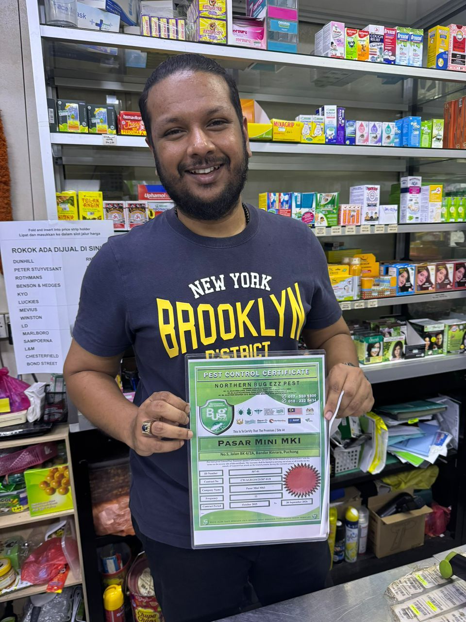 We Feel More Confident Running a Clean & Pest-Free Mini Market's Logo