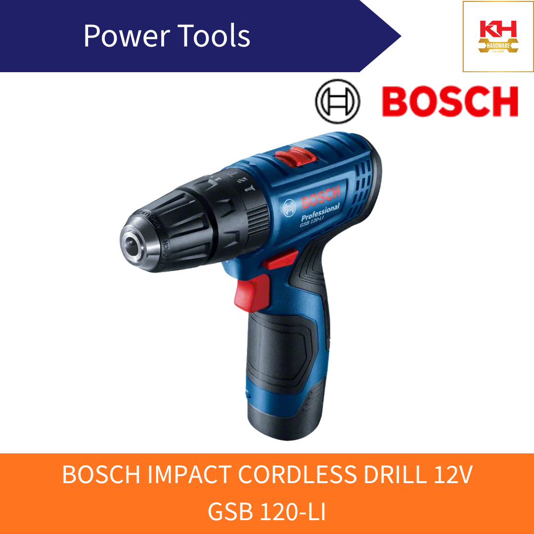 BOSCH Impact Cordless Drill 12V GSB 120-LI