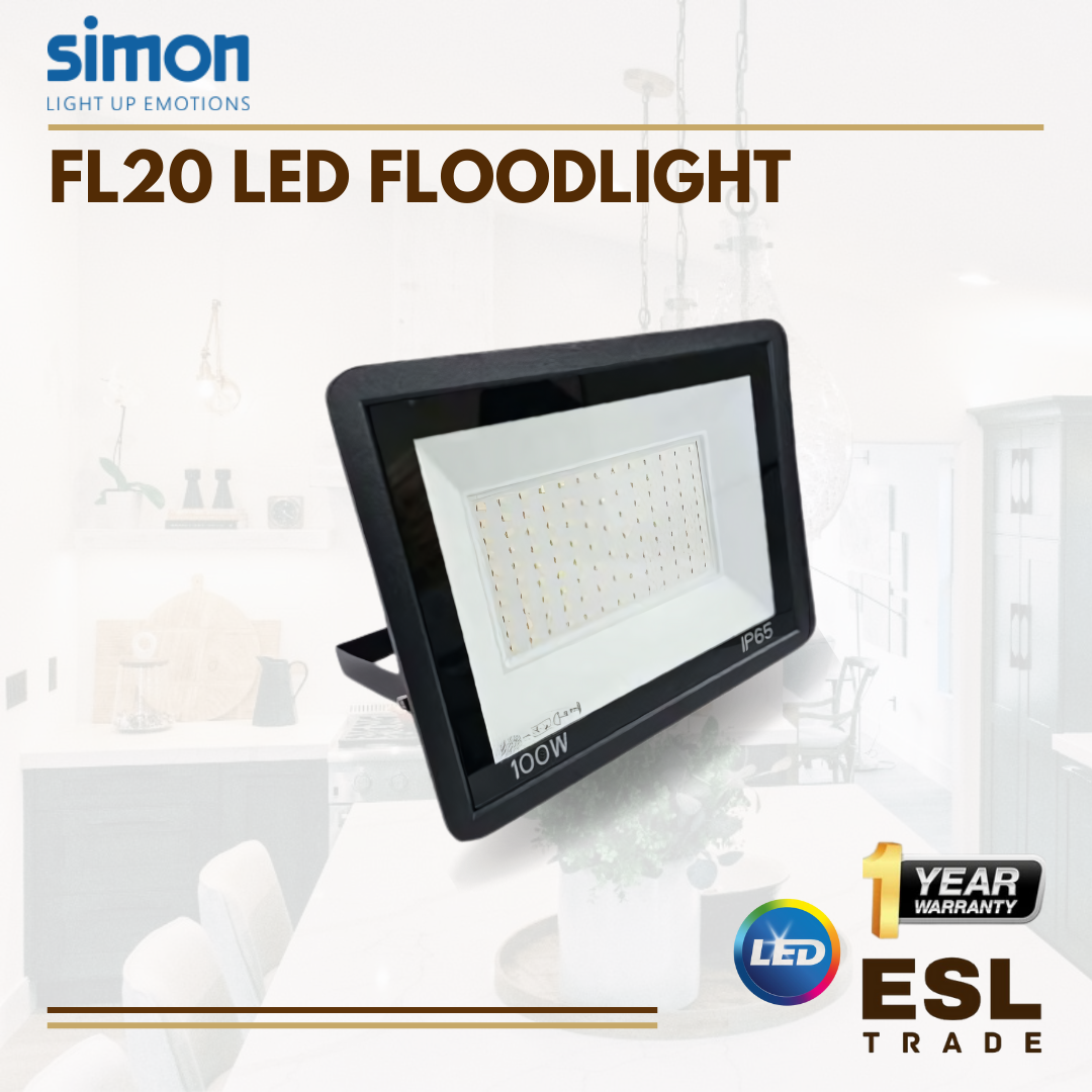 SIMON FL20 LED FLOODLIGHT 50W/100W/200W - ONE YEAR WARANTY - SIRIM APPROVED