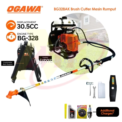 Ogawa Backpack Brush Cutter BG328 BG328AK Mesin Rumput Grass Trimmer