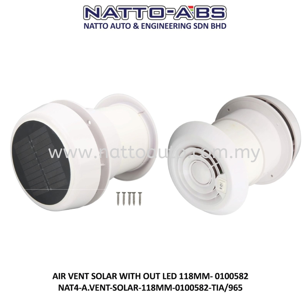 Air Vent Solar Without LED 118mm-0100582