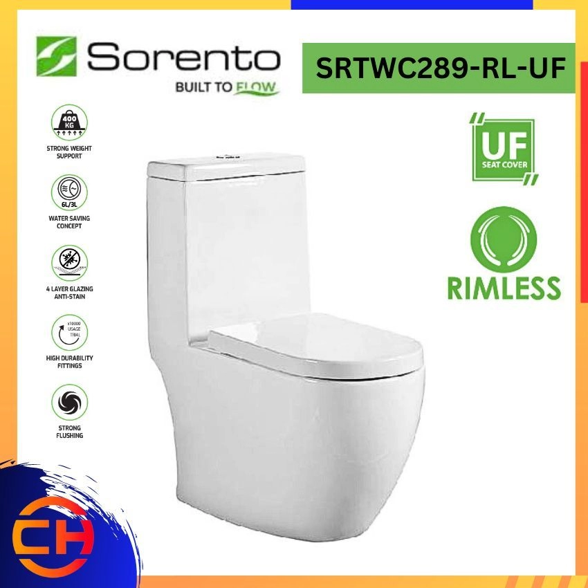 SORENTO ONE PIECE WATER CLOSETS SRTWC289 - RL - UF 